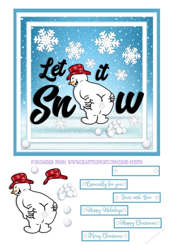 LET IT SNOW - SNOWMAN