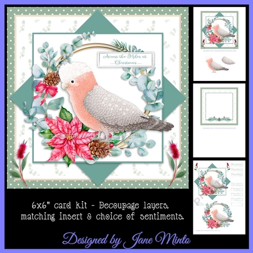 6X6 CHRISTMAS GALAH 
