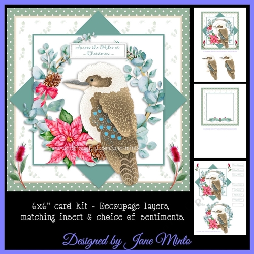 6X6 CHRISTMAS KOOKABURRA 