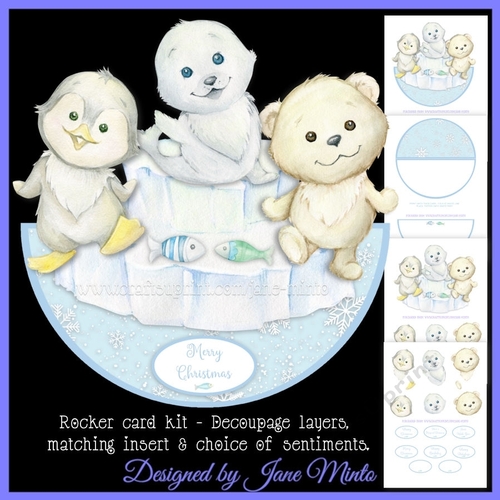 SNOW BUDDIES rocker card