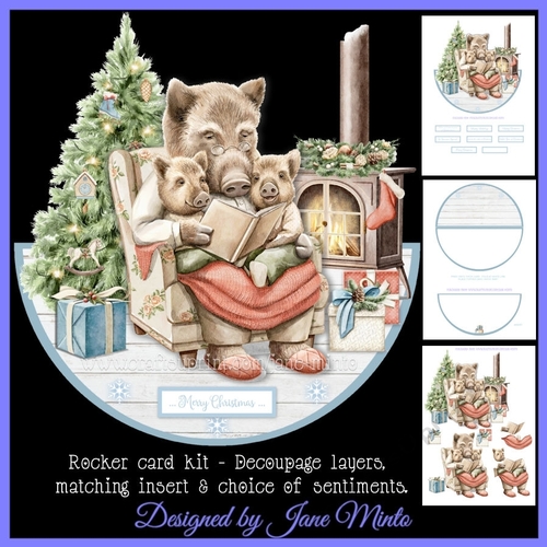 CHRISTMAS BEDTIME STORY - rocker card