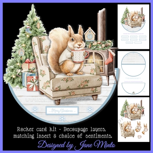 CHRISTMAS COCOA - rocker card
