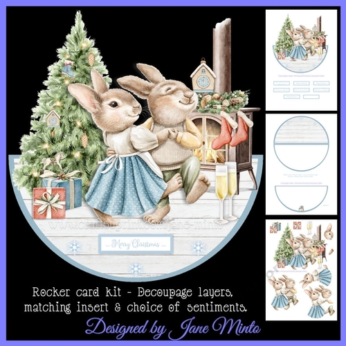 CHRISTMAS DANCING - rocker card