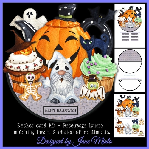 HALLOWEEN TEA TIME rocker card