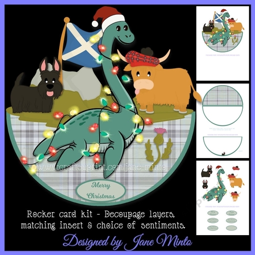 CHRISTMAS NESSIE rocker card