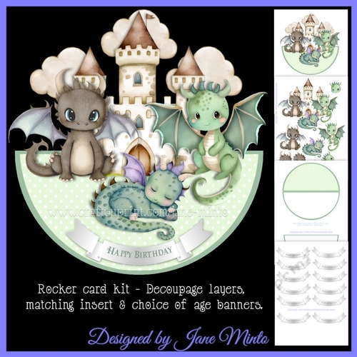 DRAGONS CASTLE rocker card