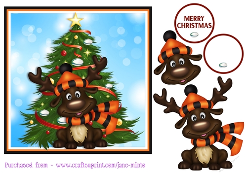 RUGBY CHRISTMAS REINDEER - WESTS TIGERS