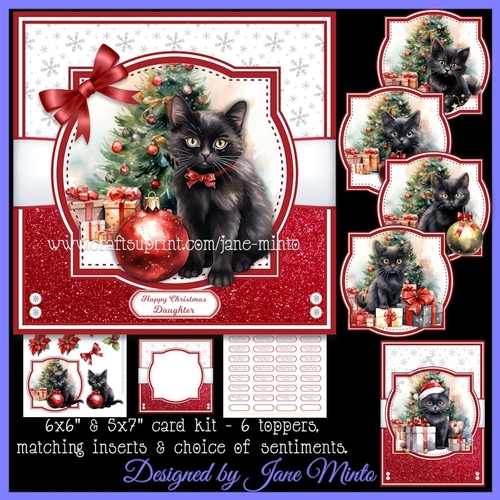 CHRISTMAS BLACK CATS