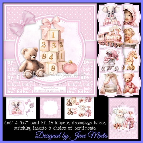 NEW BABY GIRL - bumper kit