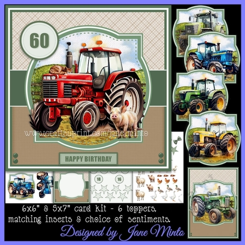TRACTORS - 5x7 & 6x6 with optional animals