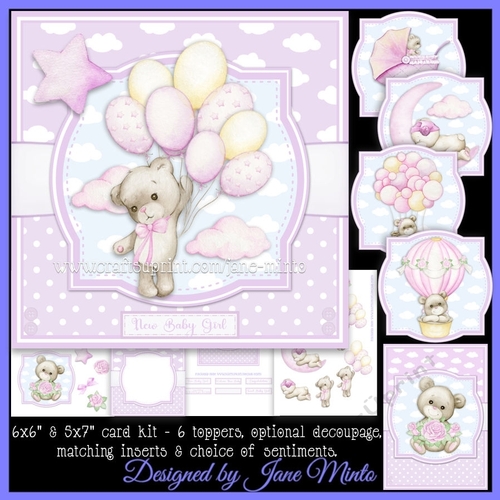 BABY GIRL TEDDIES 