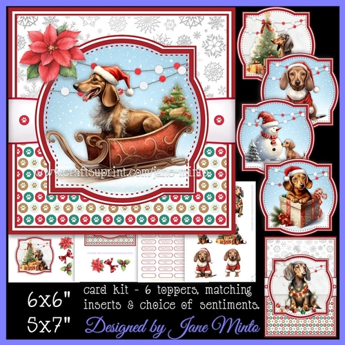 DACHSHUNDS AT CHRISTMAS