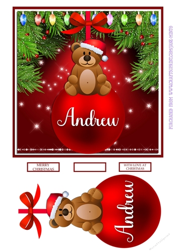 CHRISTMAS BAUBLE - ANDREW