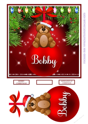 CHRISTMAS BAUBLE - BOBBY