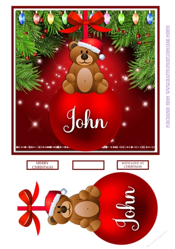 CHRISTMAS BAUBLE - JOHN