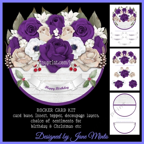 WINTER BIRTHDAY rocker card - request