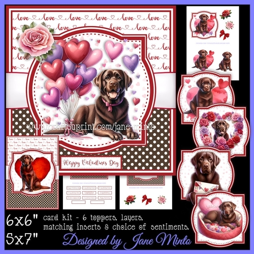 LOVE - CHOCOLATE LABRADORS