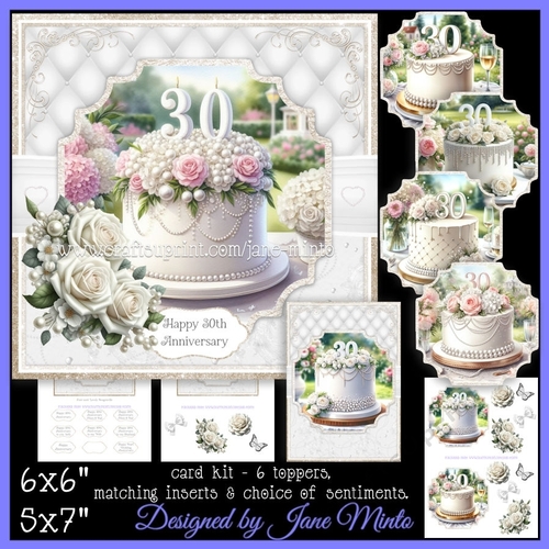 PEARL ANNIVERSARY CAKES