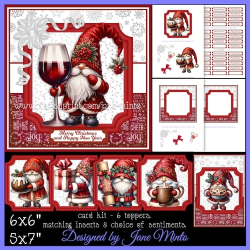 CHRISTMAS GNOMES - toppers