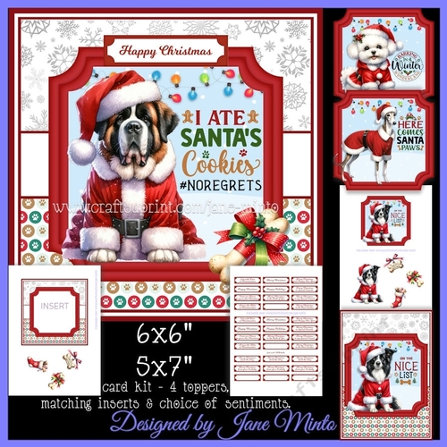 CHRISTMAS DOGS set 2