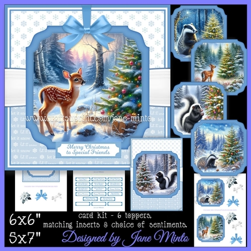 WOODLAND CHRISTMAS set 2 