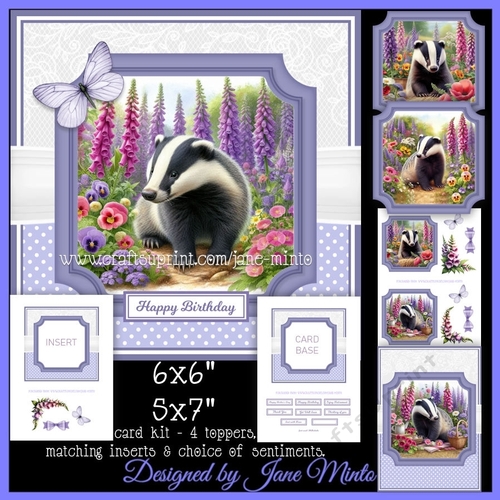 COTTAGE GARDEN BADGERS