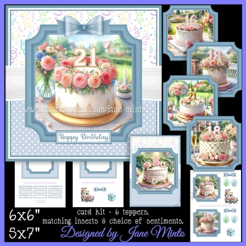 BIRTHDAY CAKES - 16, 18, 21
