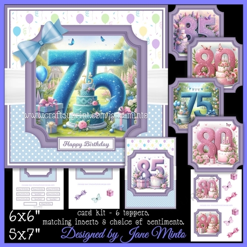BIRTHDAY AGES 75, 80, 85