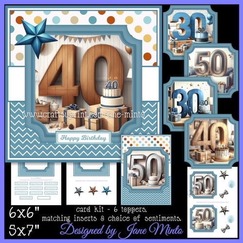 BIRTHDAY NUMBERS 30, 40, 50 - men - REQUEST