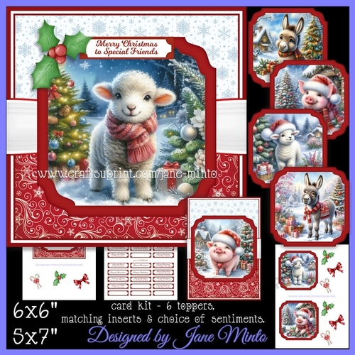 CHRISTMAS ON THE FARM - toppers