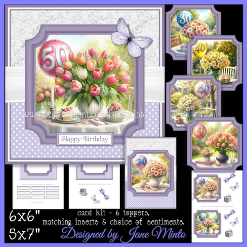 BIRTHDAY FLOWERS 30, 40, 50