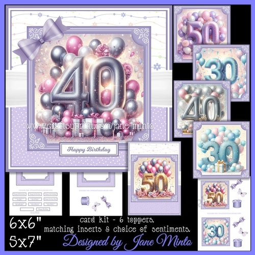 SPECIAL AGE BALLOONS - 30, 40, 50