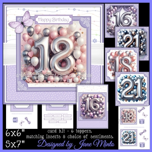 BALLOONS - AGES 16, 18, 21