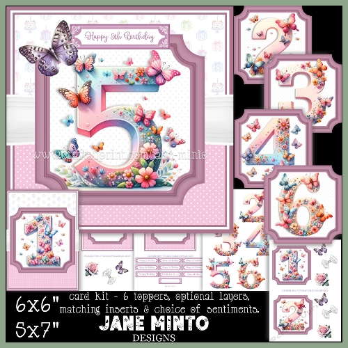 BUTTERFLY BIRTHDAY ages 1 to 6