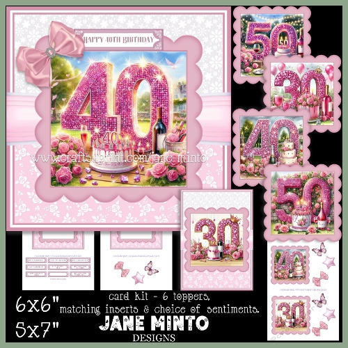 PINK BIRTHDAY - 30, 40, 50