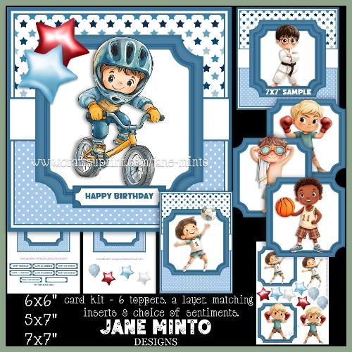 7x7 - 5x7 - 6x6 SPORTY BOYS SET 1