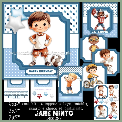 7x7 - 5x7 - 6x6 SPORTY BOYS SET 2