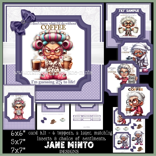 7x7, 6x6, 5x7 - COFFEE ADDICT
