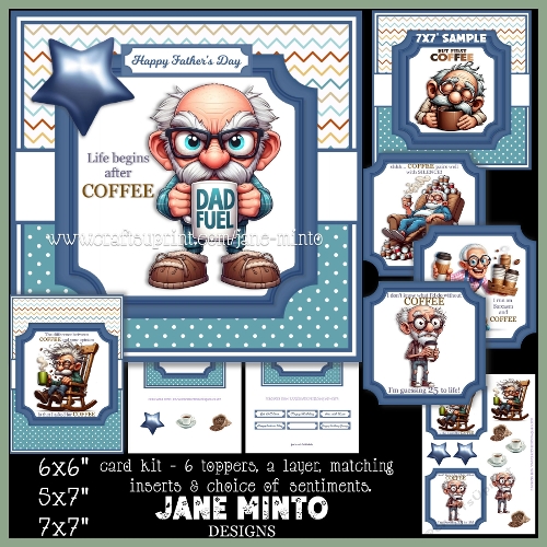cup1375721_57683 - 7x7, 6x6, 5x7 - COFFEE ADDICT SET 2