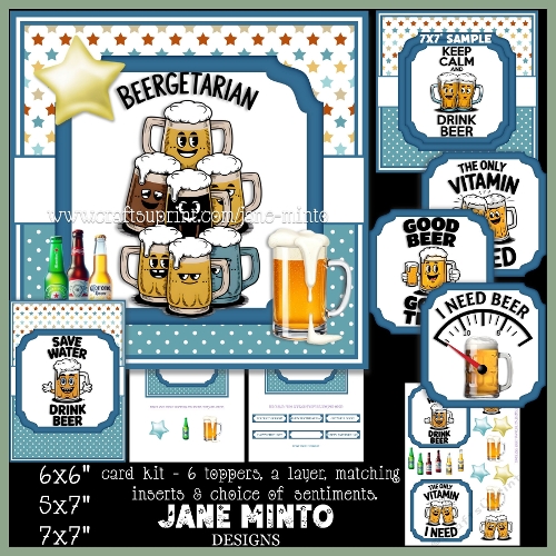 7x7, 6x6, 5x7 - BEER TOPPERS