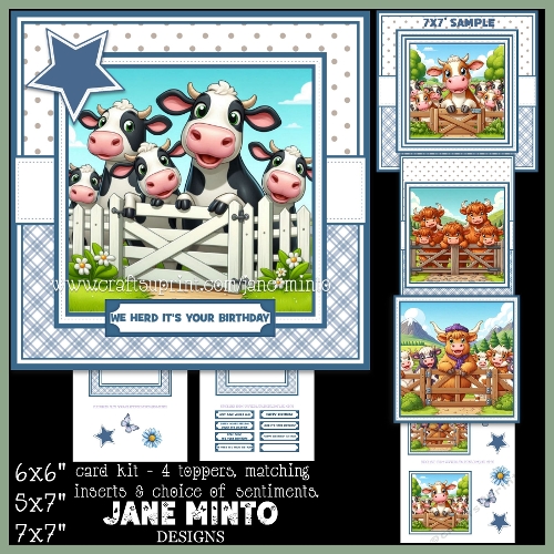 7x7, 6x6, 5x7 - HERD ITS YOUR BIRTHDAY
