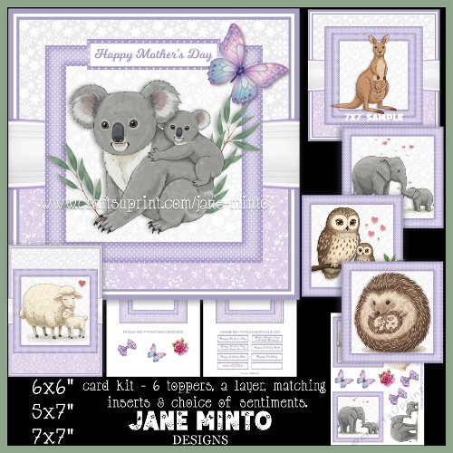 7x7, 6x6, 5x7 MUM & BABY - mothers day & birthday