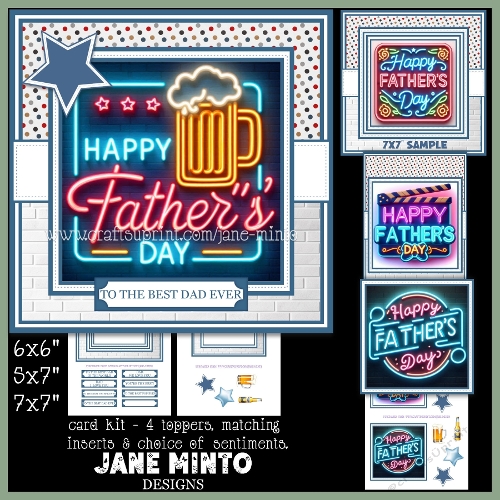 7x7, 6x6, 5x7 FATHERS DAY SIGNS