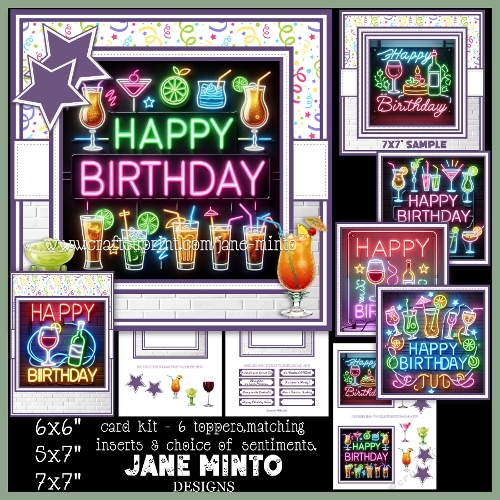 7x7, 5x7, 6x6 - BIRTHDAY SIGNS SET 2