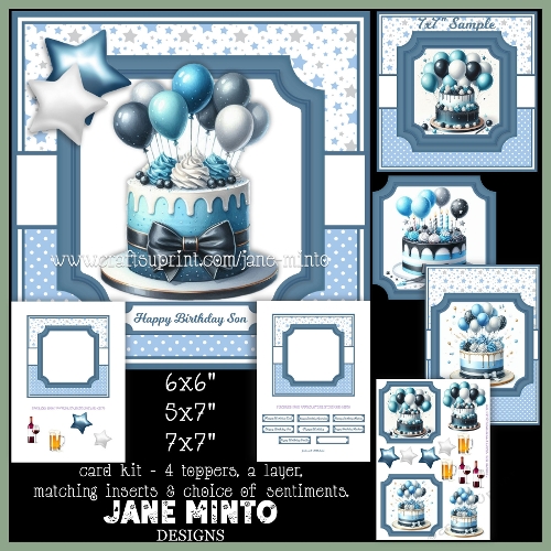 7x7, 5x7, 6x6 - BIRTHDAY CAKES