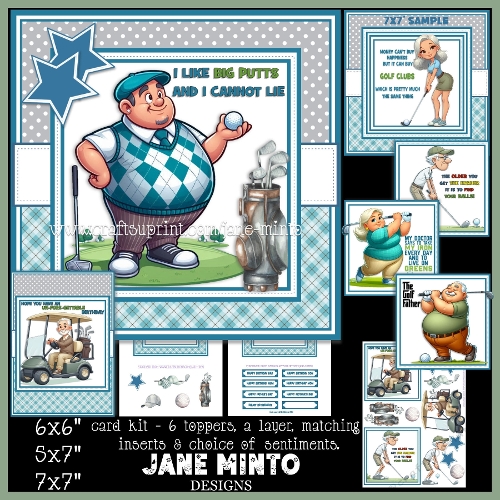 GOLF FUNNIES SET 2 - REQUEST