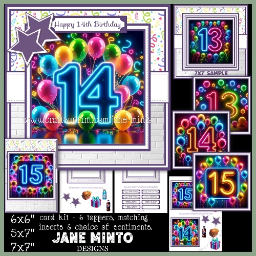 BIRTHDAY SIGNS 13, 14, 15 SET 1 - request