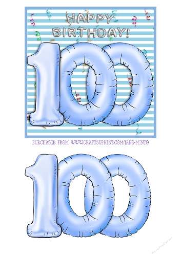 BALLOONS AGE 100