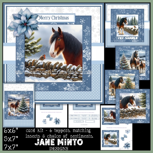 cup1382815_57683 - CHRISTMAS CLYDESDALE set 1