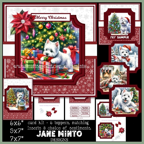 7x7 6x6 5x7 - CHRISTMAS WESTIE
